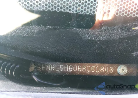 2011 Honda Odyssey Ex-L from USA, damaged, VIN 5FNRL5H60BB050843